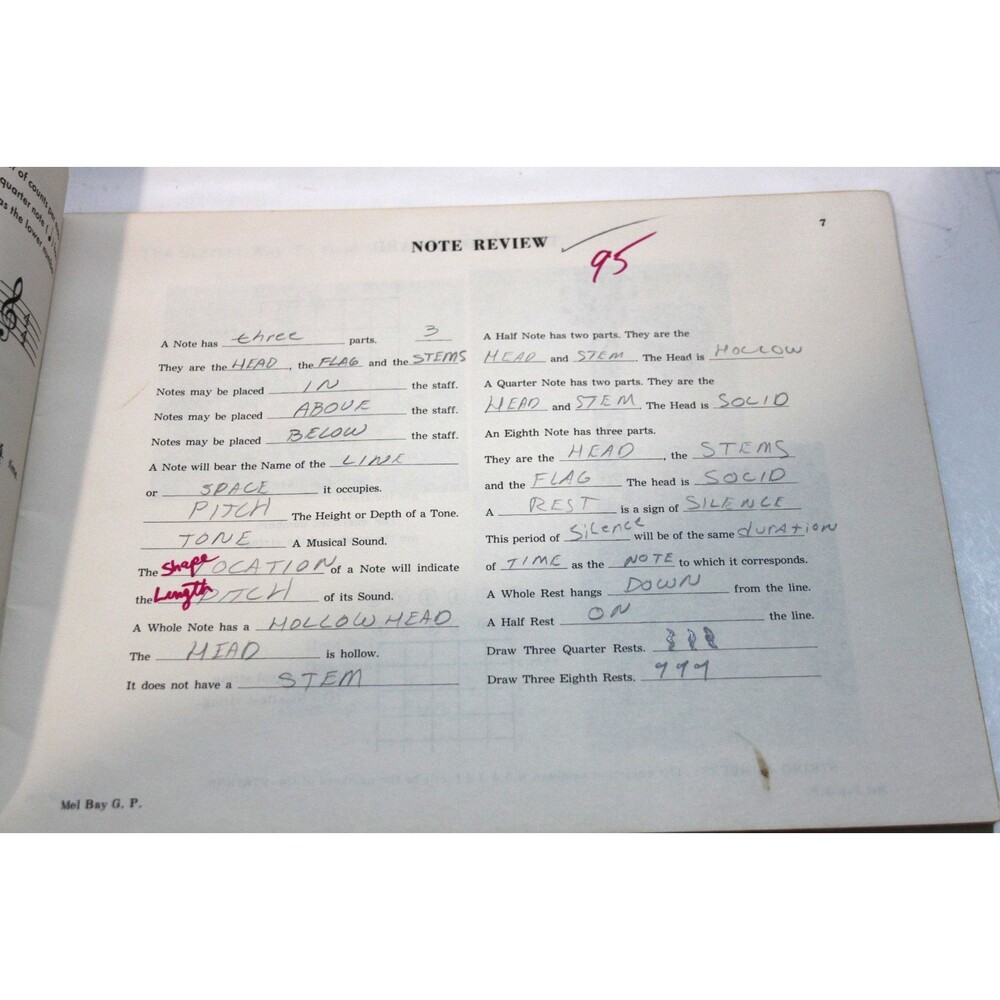 1957 Guitar Primer Mel Bay Publications Lesson Method Instruction Book Vintage - Picture 7 of 10